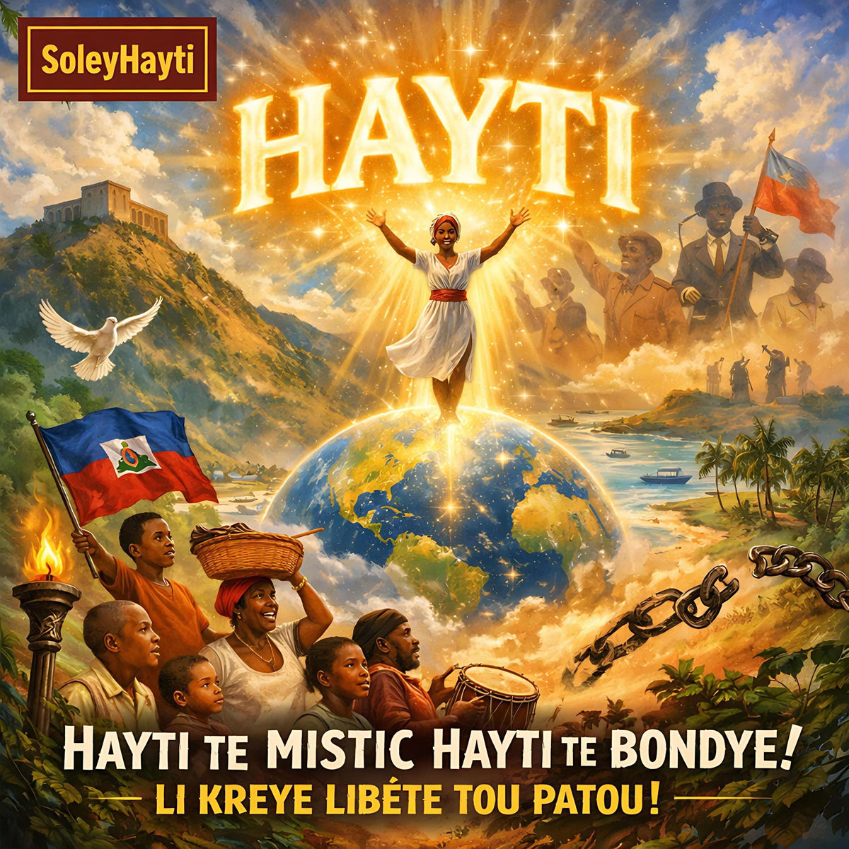 Hayti Te Mistik! Hayti Te Bondye! Li Kreye Libète Tou Patou