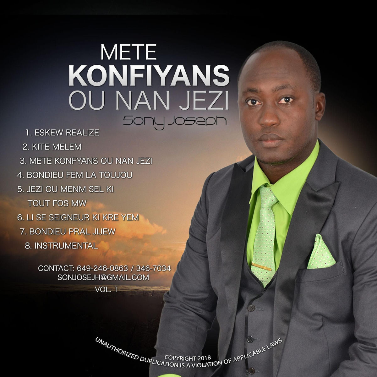 Sony Joseph - Mete Konfyans Ou Nan Jezi [2026]